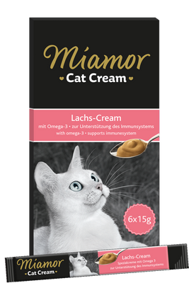Лакомство для укрепления иммунной системы у кошек Miamor Cat Snack Lachs Cream 90 г 743022 фото