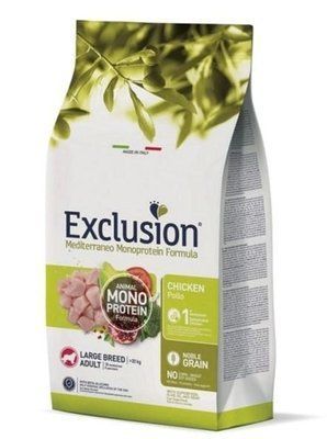 Повнораціонний сухий корм Exclusion Adult Chicken Large Breed для дорослих собак великих порід з куркою 12 кг 05538 фото