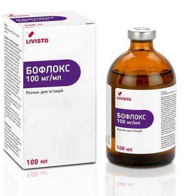 Розчин для ін'єкцій Бофлокс 10% Livisto 100 мл LIN61873 фото