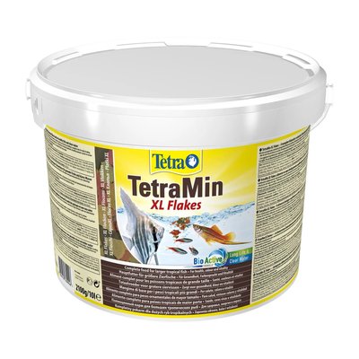 Сухой корм для аквариумных рыб Tetra в хлопьях TetraMin XL Flakes большие хлопья 10 л 769946 фото