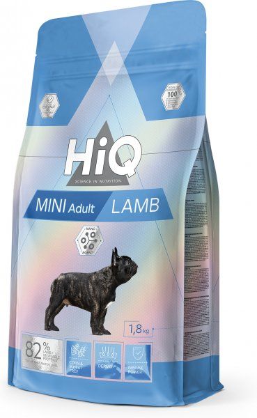 Сухий корм для дорослих собак малих порід HiQ Mini Adult Lamb 1.8 кг HIQ45873 фото