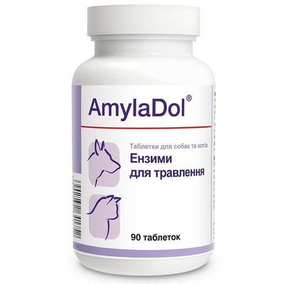 Dolfos (Дольфос) AmylaDol - Вітамінно-мінеральний комплекс для собак і котів при порушенні травлення 90 таб DLF64175 фото