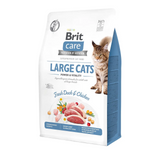 Сухий корм для котів великих порід Brit Care Cat GF Large cats Power & Vitality курка та качка 400 г 171311/0921 фото