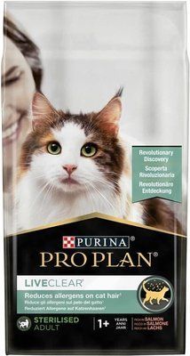 Сухой корм для стерилизованных котов Purina Pro Plan LiveClear от аллергенов на шерсти с лососем 1.4 кг 7613287232700 фото