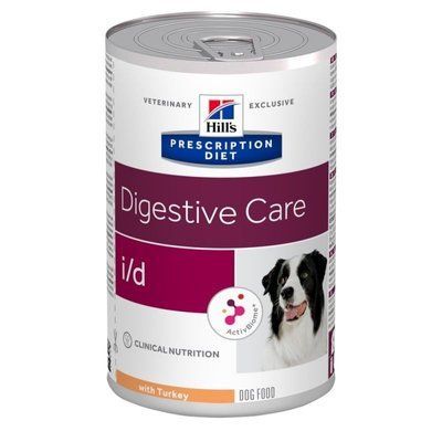 Лікувальні консерви для собак Hill's Prescription Diet i/d Digestive Care з індичкою 370 г 840802 фото
