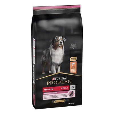 Сухий корм для дорослих собак середніх порід ProPlan Medium Sensitive Skin лосось 14 кг 7613035120464 фото