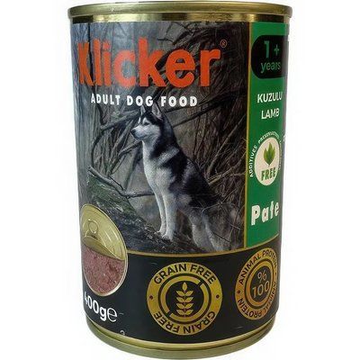 Вологий корм Klicker паштет для дорослих собак з ягням 400 г 610719 фото