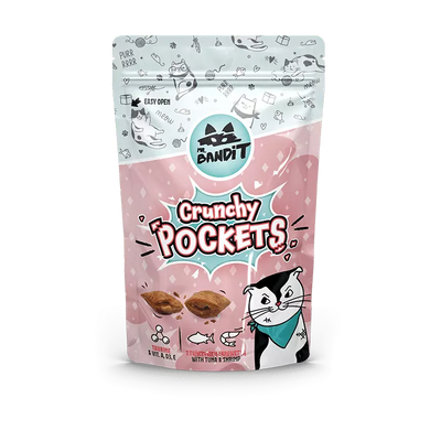 Ласощі для котів Хрусткі подушечки Mr. Bandit з тунцем і креветками 40 г 209787 фото
