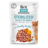 Вологий корм для стерилізованих котів Brit Care Cat pouch 85 г філе кролика в соусі 100526/0488 фото