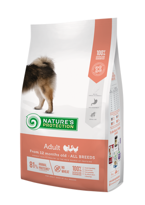 Сухой корм для взрослых собак всех пород Adult All Breeds Nature's Protection мясо птицы 4 кг NPS45739 фото
