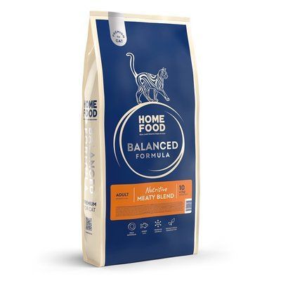 Сухой корм для взрослых кошек Home Food Nutritive Balanced Formula мясное ассорти 10 кг 1357100 фото
