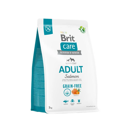 Беззерновий сухий корм Brit Care Adult Salmon Potato для дорослих собак з лососем і картоплею 3 кг 172197 фото