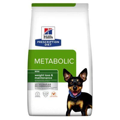 Лечебный корм для собак мини пород Hill's PD Canine Metabolic Mini для контроля и снижения веса с курицей 1 кг 606378 фото