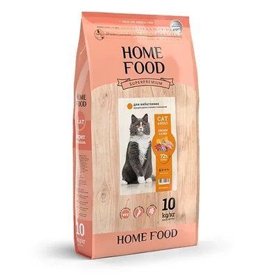 Сухий корм для дорослих вибагливих котів Home Food з куркою та печінкою 10 кг 42 фото