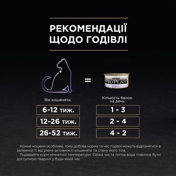 Влажный корм для котят Purina Pro Plan Kitten с курицей 85 г 7613033568619 фото