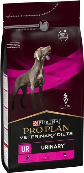 Сухий лікувальний корм для собак Purina Pro Plan Veterinary Diets UR Urinary для собак при сечокам'яній хворобі 1.5 кг 7613287777157 фото