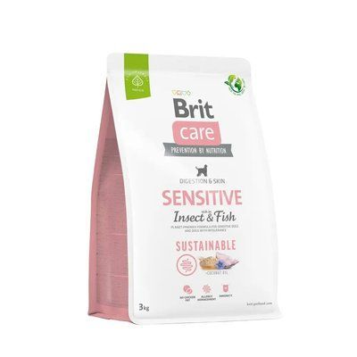 Сухий корм для собак Brit Care Sustainable Sensitive риба та комахи 3 кг 172188 фото