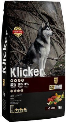 Сухий корм Hermos Klicker Холістик беззерновий для дорослих собак з ягням 1 кг 400280 фото