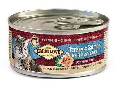 Вологий корм для котів Carnilove Salmon&Turkey лосось та індичка 100 г 100561/111283/8998 фото