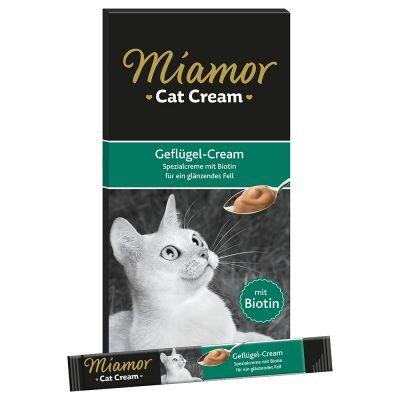 Сливочное лакомство для кошек биотин Miamor Cat Cream паста с домашней птицей 90 г 6842694 фото