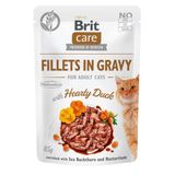 Вологий корм для кішок Brit Care Cat pouch 85 г філе качки в соусі 100529/0518 фото
