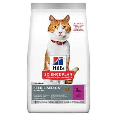 Корм сухой для взрослых стерилизованных кошек SP Fel Adult Sterilised Cat Duck 0,3кг, Утка 607276 фото