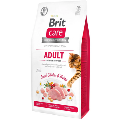 Сухой корм для котов Brit Care Cat GF Adult GF Adult Activity Support курица и индейка 7 кг 171297/0815 фото
