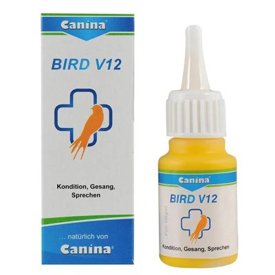 Витамины для птиц мультивитамин Canina BIRD V12 капли 25 мл 410514 О фото