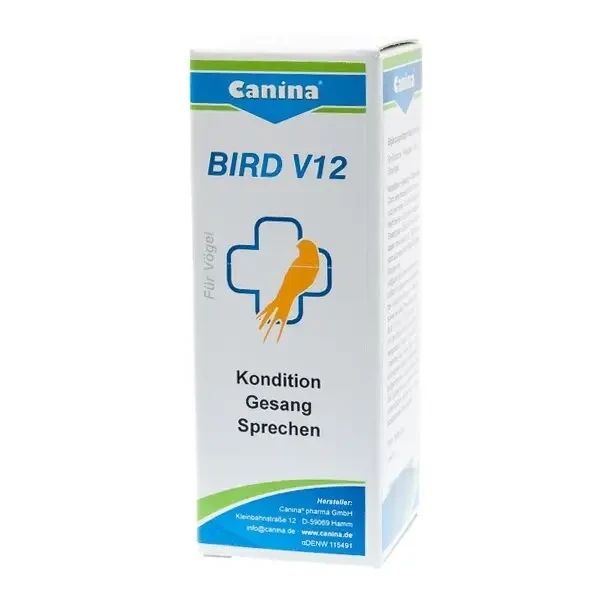 Вітаміни для птахів мультивітамін Canina BIRD V12 краплі 25 мл 410514 О фото