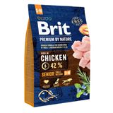 Сухой корм для пожилых собак мелких и средних пород Brit Premium Senior S+M с курицей 3 кг 170820/6390 фото