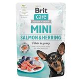 Влажный корм для собак Brit Care Mini pouch 85 г филе в соусе лосось и сельдь 100219/4449 фото