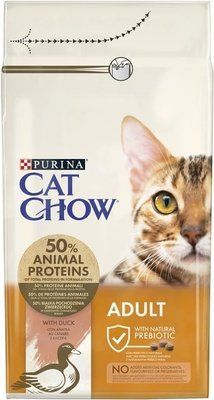 Сухой корм для взрослых кошек Purina Cat Chow Adult с уткой 1.5 кг 7613035394117 фото