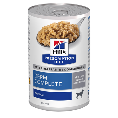 Дієтичний вологий корм для собак Hill&rsquo;s PRESCRIPTION DIET Wet Canine DermComplete 370г 607709 фото
