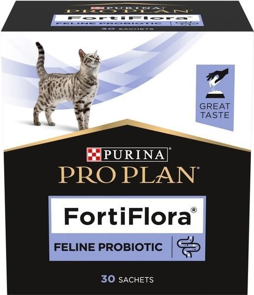 Додатковий корм для дорослих котів та кошенят Purina Pro Plan FortiFlora Feline Probiotic 30 шт по 1 г 8445290040794 фото