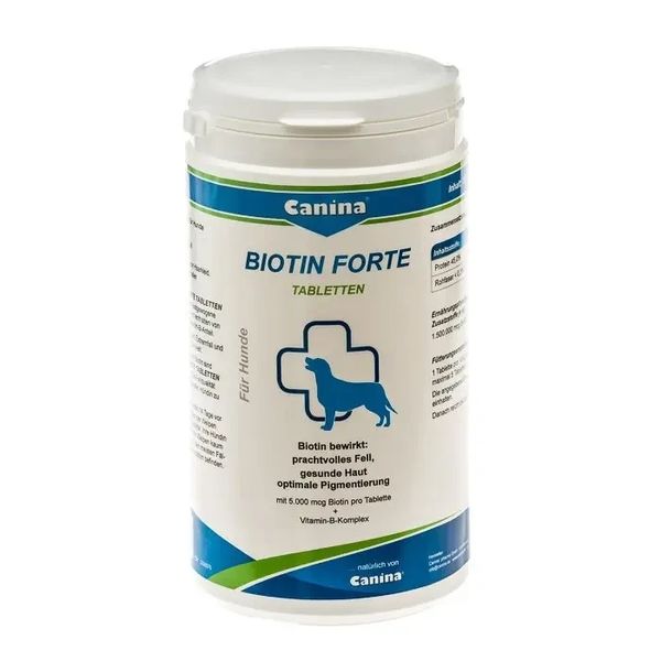 Витамины для собак Canina Biotin Forte для кожи и шерсти 210 таблеток 700 г 101115 AD фото