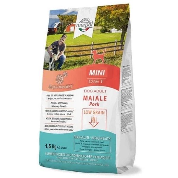 Сухий корм для собак малих порід Marpet AequilibriaVET Low Grain Adult Mini/Small Pork зі свининою 1.5 кг CB024/015 фото