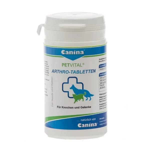 Добавка для котів та собак Canina PETVITAL Arthro-Tabletten для суглобів 60 таблеток 60 г 723003 AD фото