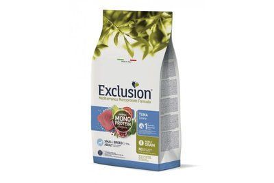 Повнораціонний сухий корм Exclusion Adult Tuna Small Breed корм для дорослих собак дрібних порід з тунцем 2 кг 05165 фото
