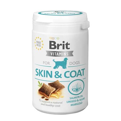 Витамины для кожи и шерсти собак Brit Vitamins Skin and Coat 150 г 112060 фото