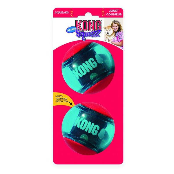 Kong SQUEEZZ Action Ball L - іграшка для собак - 8 см 464022 фото