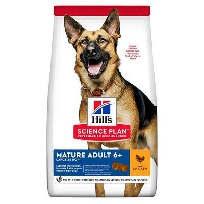 Сухой корм для зрелых собак крупных пород от 6 лет Hill's Science Plan Mature Adult 6+ Large Breed с курицей 14 кг 604371 фото