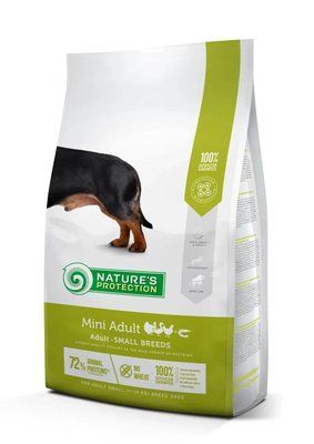 Сухой корм для взрослых собак малых пород Mini Adult Small Breeds Nature's Protection мясо птиц 7.5 кг NPS45732 фото