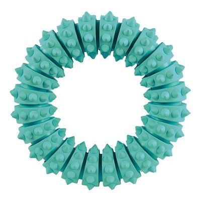 Игрушка для собак Trixie Кольцо резина Denta Fun 15 см Бирюзовая 33181 фото