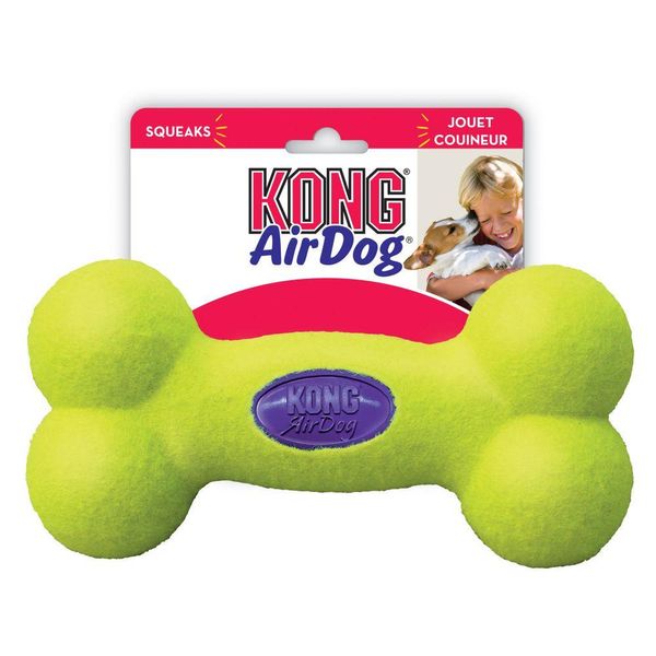 KONG AirDog Squeaker Bone повітряна кістка для жування з пищалкою для маленьких порід собак S 775289 фото