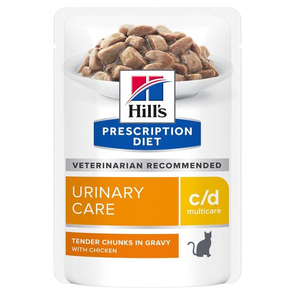 Корм лечебный Hill's Prescription Diet c/d Multicare для нижних мочевыводящих путей у кошек с курицей 85 г 605601 фото