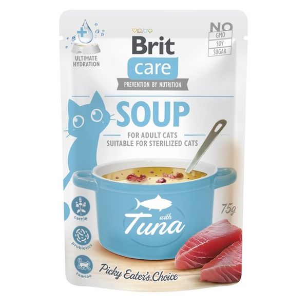 Влажный корм для кошек Brit Care Soup pouch Тунец 75 г 101058 фото