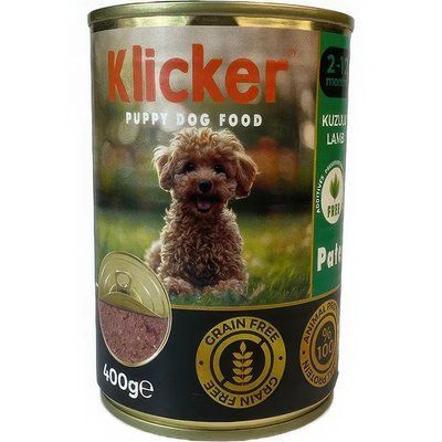 Вологий корм Klicker паштет для цуценят з ягням 400 г 610702 фото