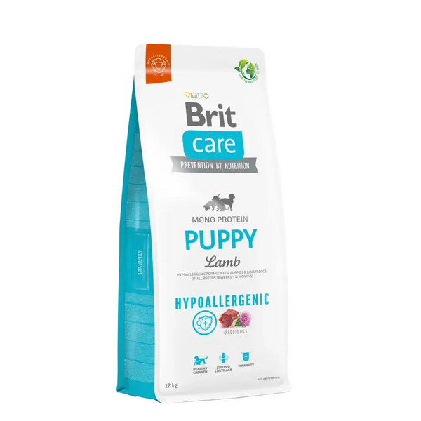 Сухой корм для щенков гипоаллергенный Brit Care Puppy Lamb & Rice с ягненком и рисом 12 кг 172213 фото