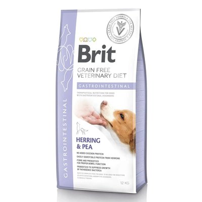 Сухой корм для собак при заболеваниях желудочно-кишечного тракта Brit GF Veterinary Diet Gastrointestinal сельдь 12 кг 170944/528127 фото